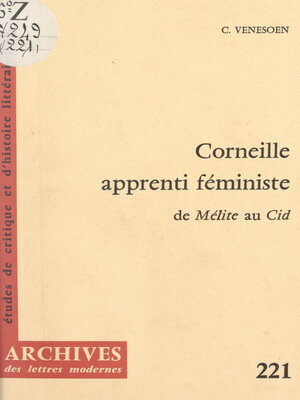 cover image of Corneille, apprenti féministe